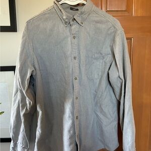 Eddie Bauer Gray Button-Up Shirt